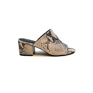 Madden Girl | Lorna Natural Snake Print Block Heel Sandal Size 7.5